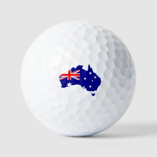 Landvlag Australië Golfballen (Voorkant)