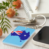 Landvlag Australië Sleutelhanger (Voorkant Rechts)