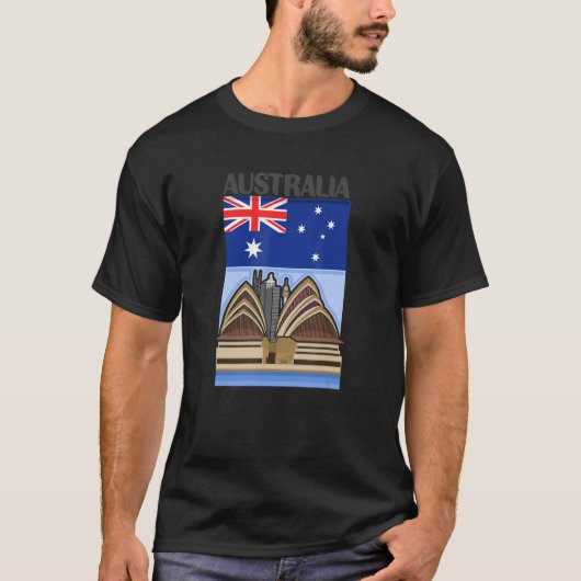 Landvlag Australië T-shirt (Voorkant)