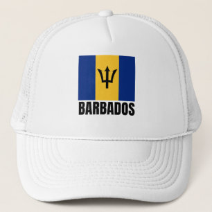 Landvlag Barbados Barbadian Blue Yellow Island Trucker Pet