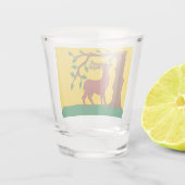 Landvlag Berkshire Shot Glas (Achterkant)