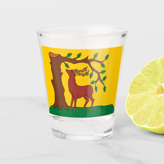 Landvlag Berkshire Shot Glas (Voorkant)