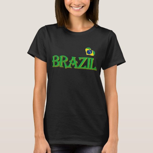 Landvlag Brazilië T-shirt (Voorkant)