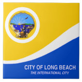 Landvlag Long Beach Tegeltje (Voorkant)