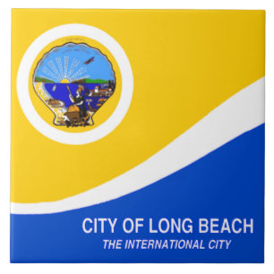 Landvlag Long Beach Tegeltje