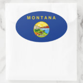 Landvlag Montana Ovale Sticker (Tas)