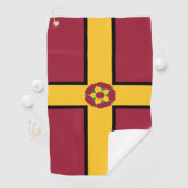 Landvlag Northamptonshire Golfhanddoek (Insitu)