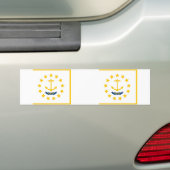 Landvlag Rhode Island Bumpersticker (Op auto)