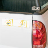 Landvlag Rhode Island Bumpersticker (Op Truck)