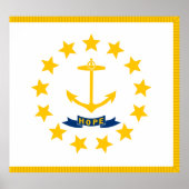 Landvlag Rhode Island Poster (Voorkant)