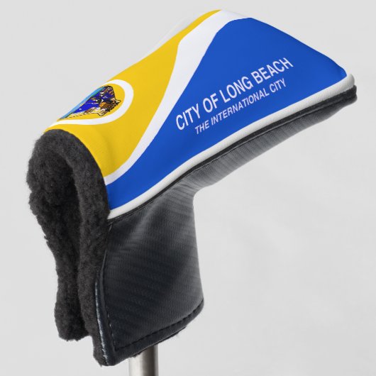 Landvlag van Long Beach Golfheadcover (3/4 voorkant)