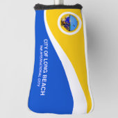 Landvlag van Long Beach Golfheadcover (Draai 90)