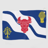 Landvlag van Oxfordshire Golfhanddoek (Horizontaal)