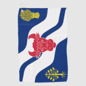 Landvlag van Oxfordshire Golfhanddoek (Voorkant)
