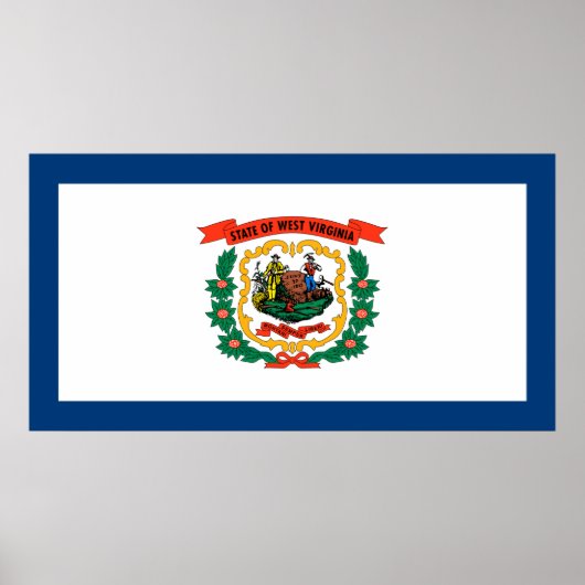 Landvlag West Virginia Poster (Voorkant)
