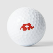Landvlag Zwitserland Golfballen (Voorkant)