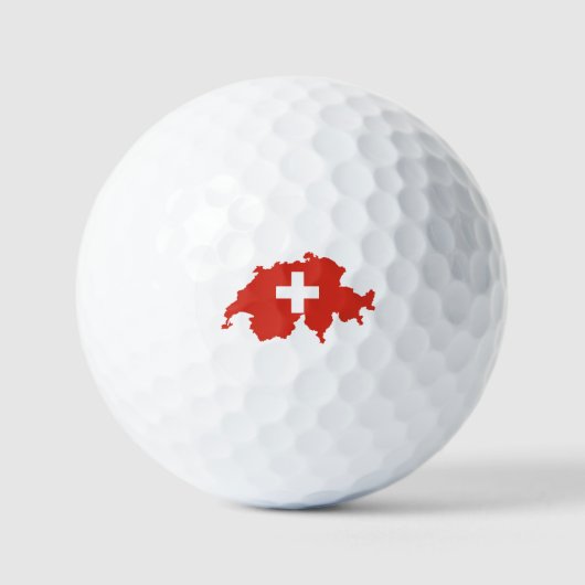 Landvlag Zwitserland Golfballen (Voorkant)