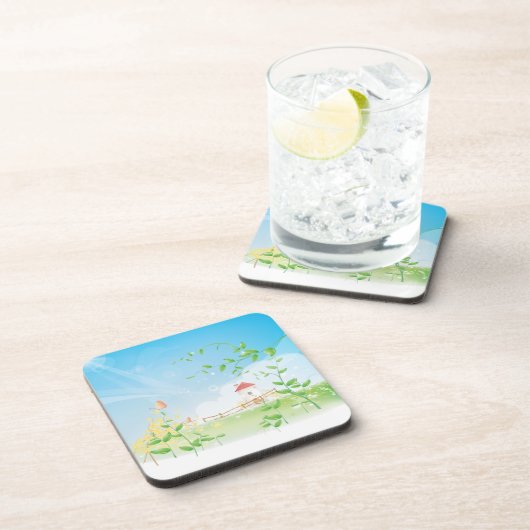 Landvlucht Drankjes Onderzetter (Rechterzijde)