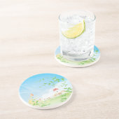 Landvlucht Zandsteen Onderzetter (Zijkant)