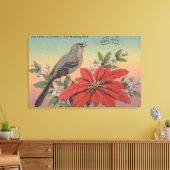 Landvogel van FloridaMocking BirdFlorida Canvas Afdruk (Insitu (Woonkamer))