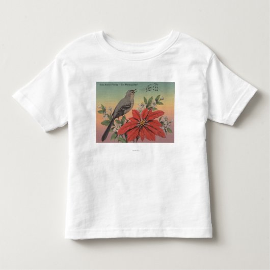 Landvogel van FloridaMocking BirdFlorida Kinder Shirts (Voorkant)