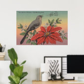 Landvogel van FloridaMocking BirdFlorida Poster (Thuiskantoor)