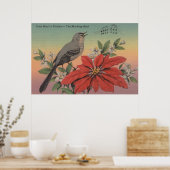 Landvogel van FloridaMocking BirdFlorida Poster (Keuken)