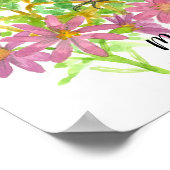 Landvogel van Montana Meadowlark Bitterroot Flower Poster (Hoek)