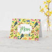 Landvogels en Kaart van de bloei-Moederdag (Gele Bloem)