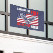 Landvrije dappere arend Patriotic Spandoek (Buitenkant Gebouw)