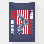 Landvrije dappere arend Patriotic Spandoek (Verticaal)