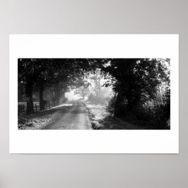 Landweg in Cheshire Poster
