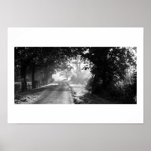 Landweg in Cheshire Poster (Voorkant)
