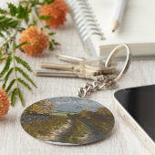 Landweg in de herfst sleutelhanger (Zijkant)