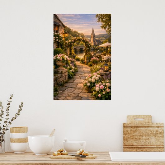 Landweg Poster (Keuken)