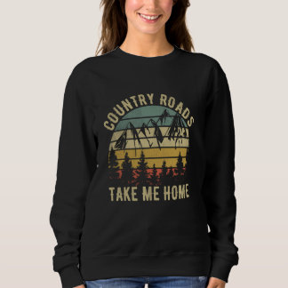 Landwegen brengen me naar huis Cowboy Western Virg Trui
