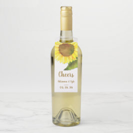 Landwijn Zonnebloem Wijn Flessenhanger