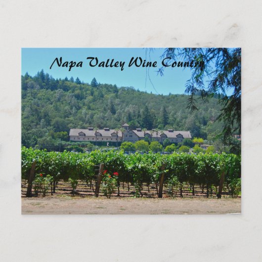 Landwijnbouw Napa Valley Land Briefkaart (Voorkant)