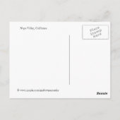 Landwijnbouw Napa Valley Land Briefkaart (Achterkant)
