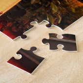 landwinkel geit op het dak legpuzzel (Zijkant)