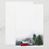 Landwinter,briefpapier Briefpapier (Voorkant / Achterkant)