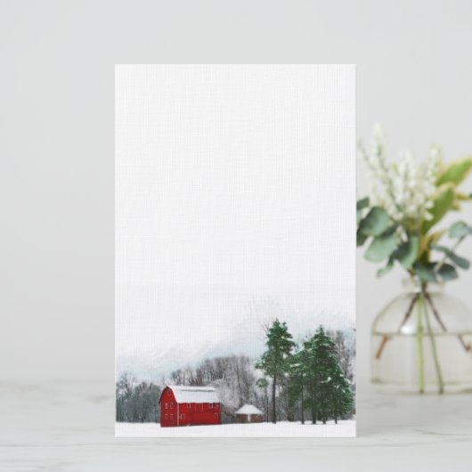 Landwinter,briefpapier Briefpapier (Staand voorkant)