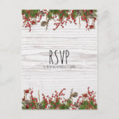 Landwintervakantiebessen en -bonnen feestdagenkaart (Voorkant)