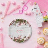 Landwintervakantiebessen en -bonnen papieren bordje (Feest)