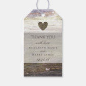 Landwoudheartbruiloft Cadeaulabel (Voorkant)