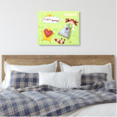 Landzegeldoek Canvas Afdruk (Insitu (Slaapkamer))