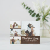 Landzijde bijtende bruiloft sparen het Briefkaart  (Staand voorkant)