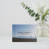 Landzijde windmolens visitekaartje (Staand voorkant)