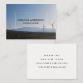 Landzijde windmolens visitekaartje (Voorkant / Achterkant)