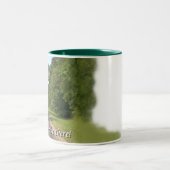 Landzijdelingse rit tweekleurige koffiemok (Center)